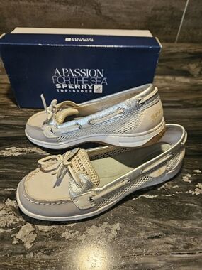 Sperry Women's Anglerfish Grey Open Mesh Size 7.5